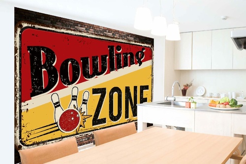 Vlies Fototapete - Bowling-Zone 375 x 250 cm